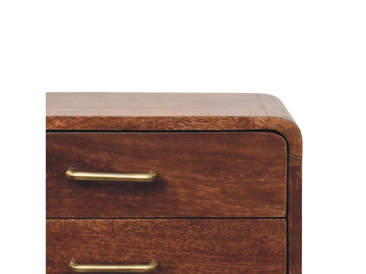 Artisan Furniture Massivholz Astor Nachttisch mit zwei Schubladen