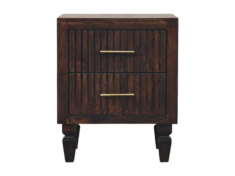 Artisan Furniture Massivholz Belmont Nachttisch mit zwei Schubladen