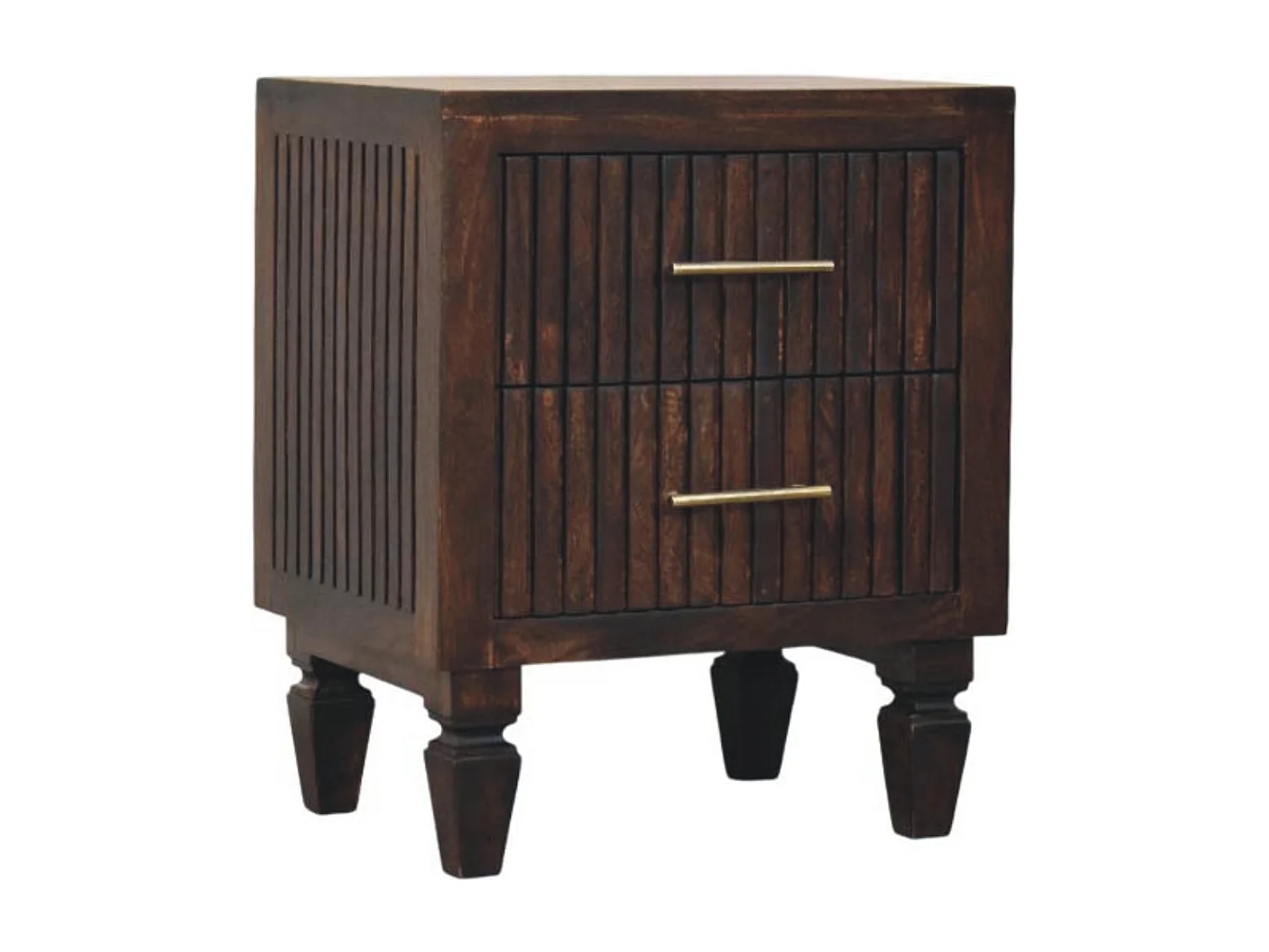 Artisan Furniture Massivholz Belmont Nachttisch mit zwei Schubladen