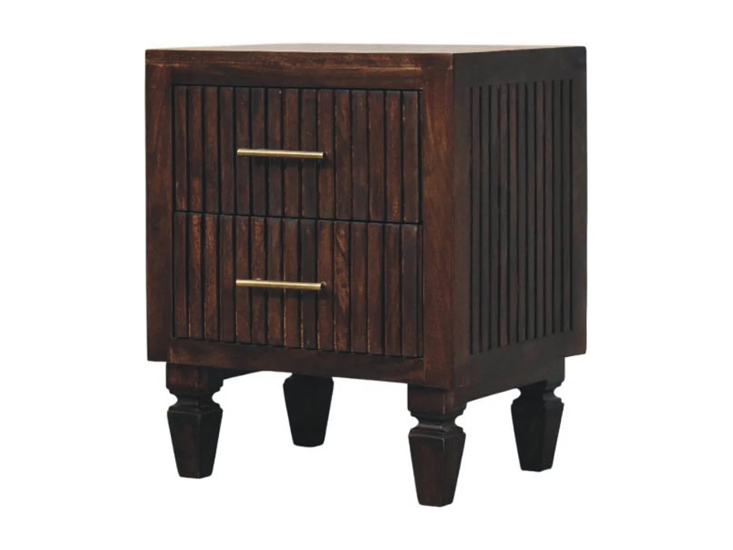 Artisan Furniture Massivholz Belmont Nachttisch mit zwei Schubladen