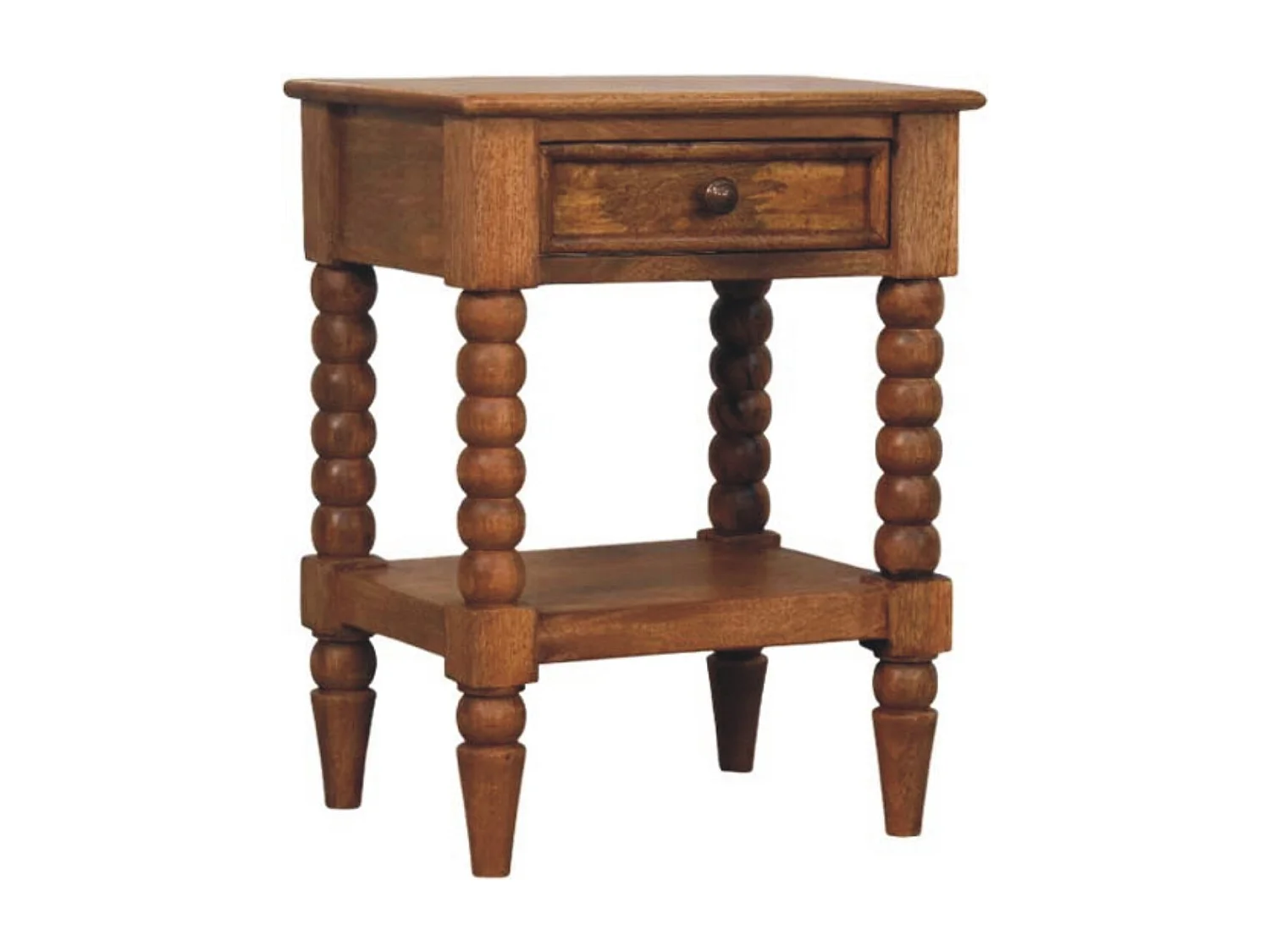 Artisan Furniture Massivholz Spindel-Nachttisch