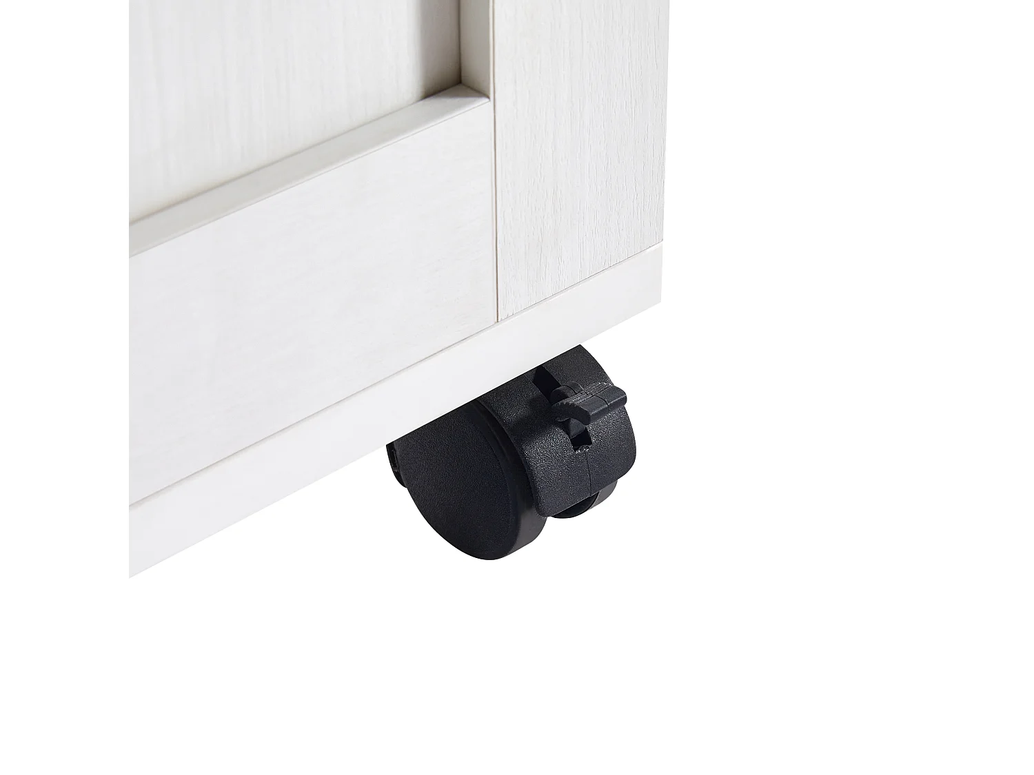 Moderne uitschuifbare bartafel - 118-180 x 50 x 94cm - met 4 deuren - voor eetkamer - MDF - wit