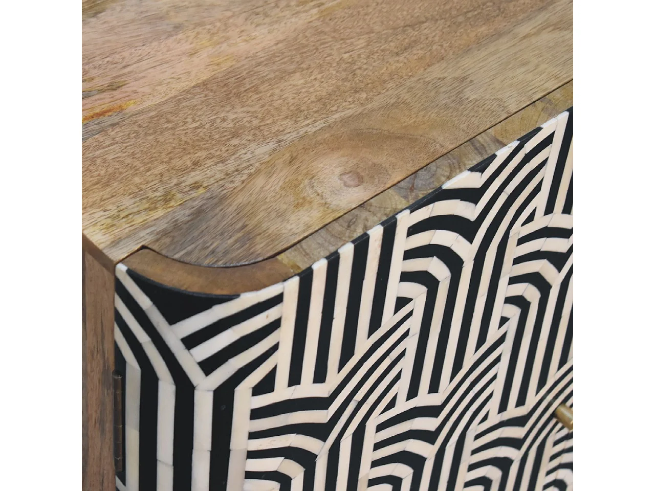 Artisan Furniture Bois massif Buffet Edessa à Incrustations d’Os