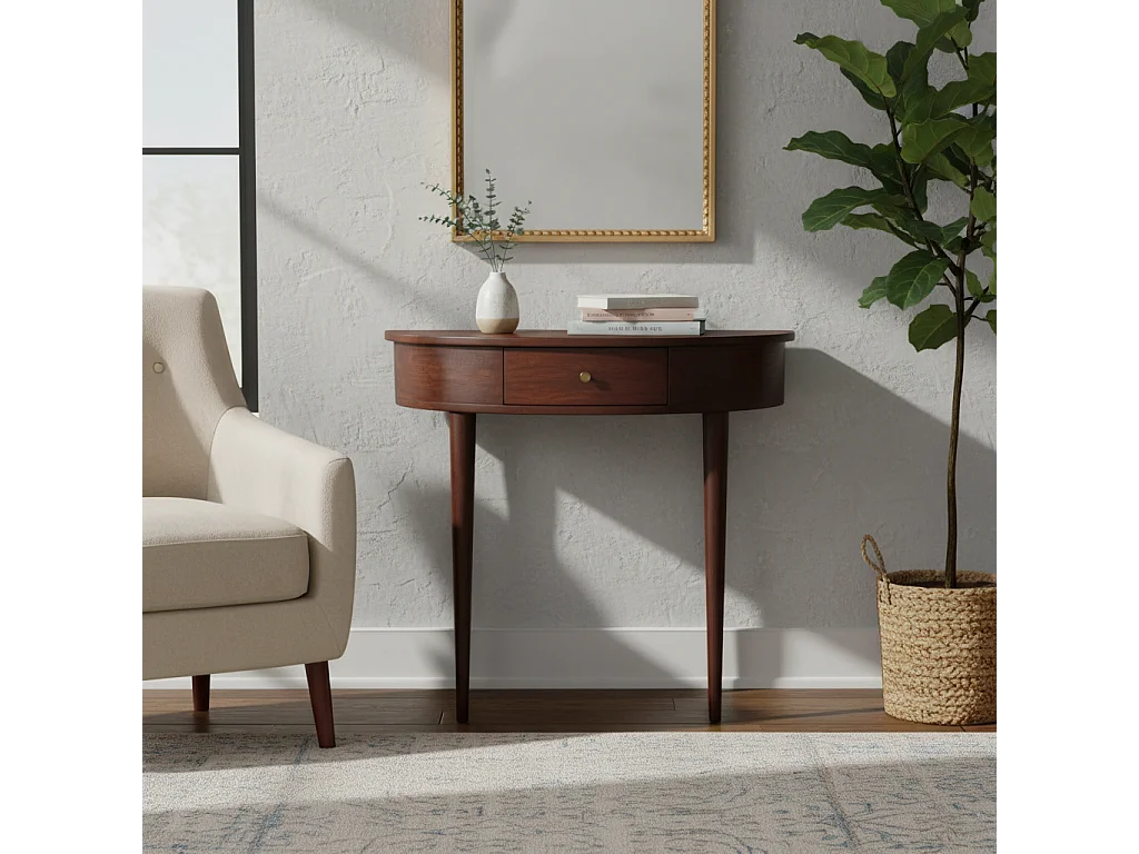 Artisan Furniture Massief hout Rugloze gemonteerde kast in kastanjebruin