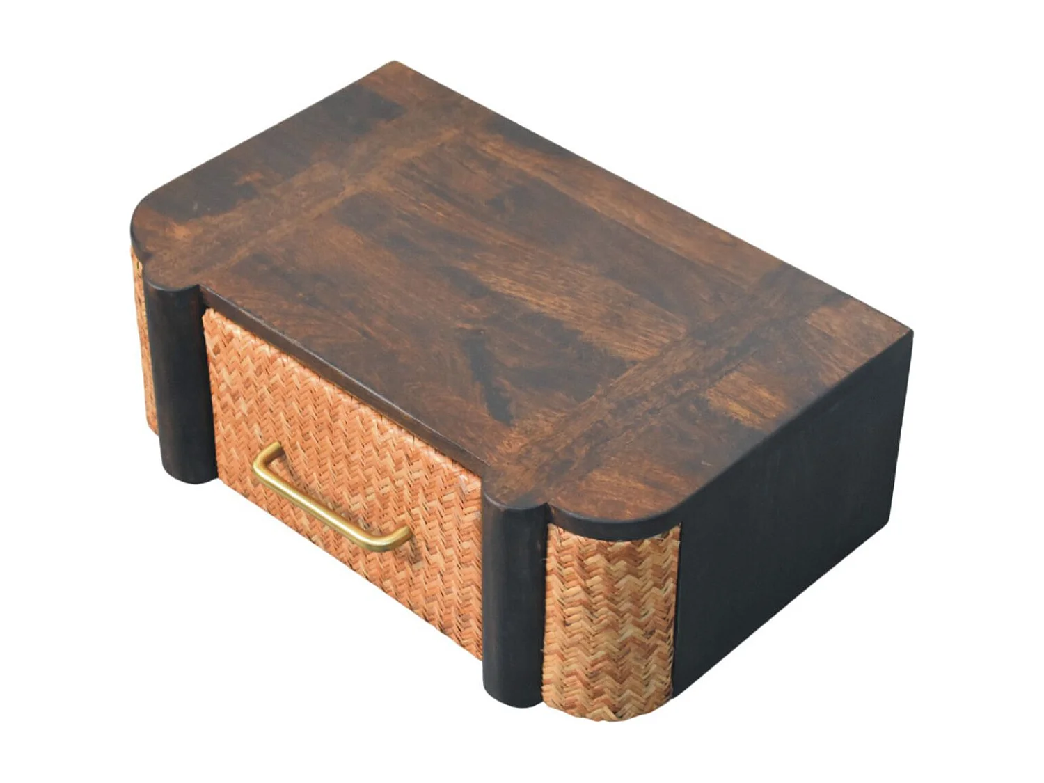 Table de chevet murale Havana Artisan Furniture, 1 tiroir, marron