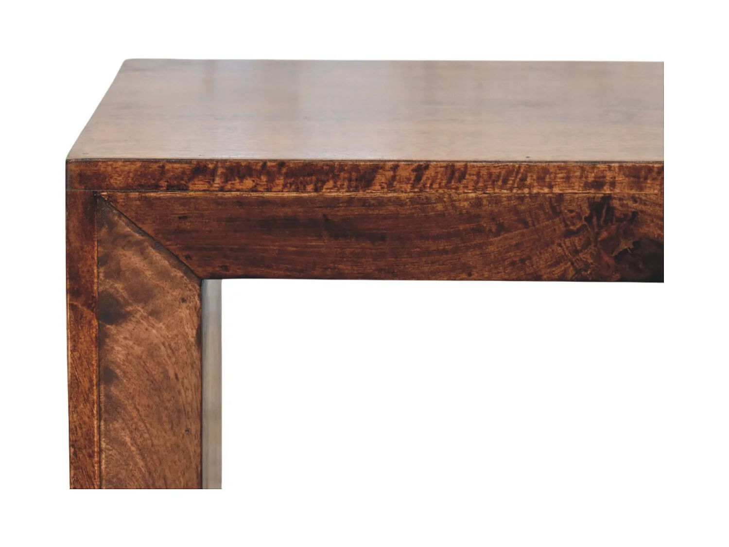 Table d'appoint Solis ouverte Artisan Furniture en noyer California, 1 compartiment ouvert, finition brun