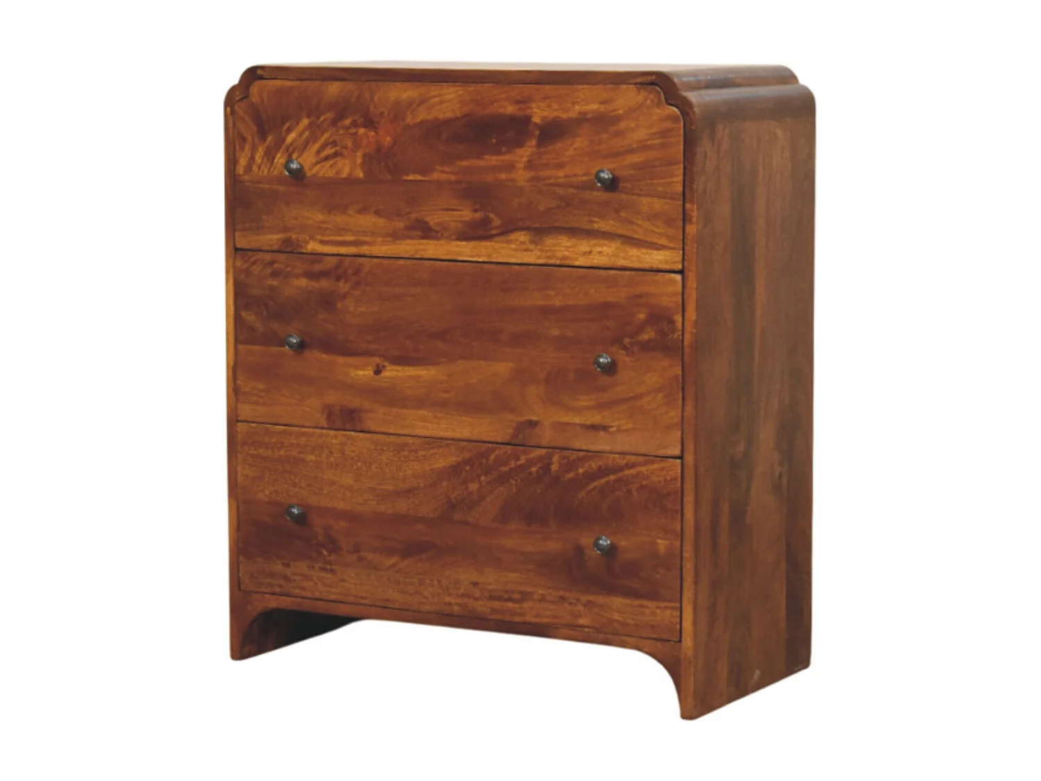 Artisan Furniture Massivholz Newton Chestnut Kommode mit 3 Schubladen