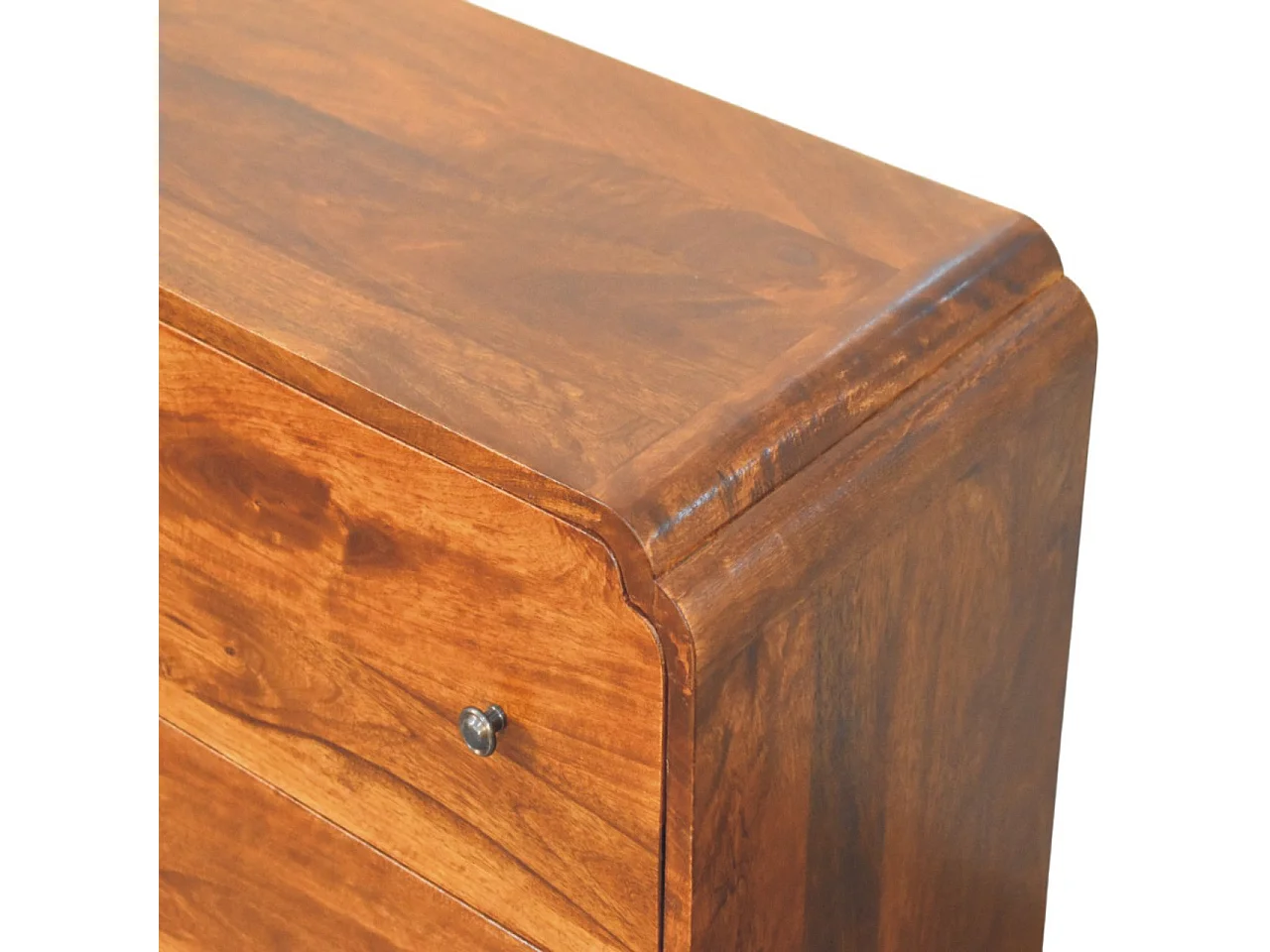 Artisan Furniture Bois massif Commode Newton en Châtaignier à 3 Tiroirs