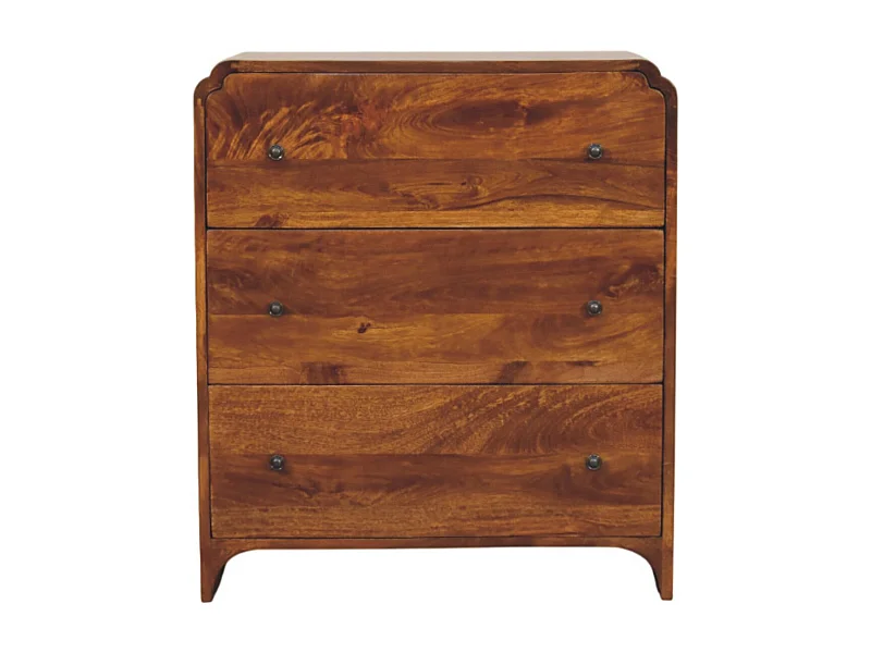 Artisan Furniture Massivholz Newton Chestnut Kommode mit 3 Schubladen