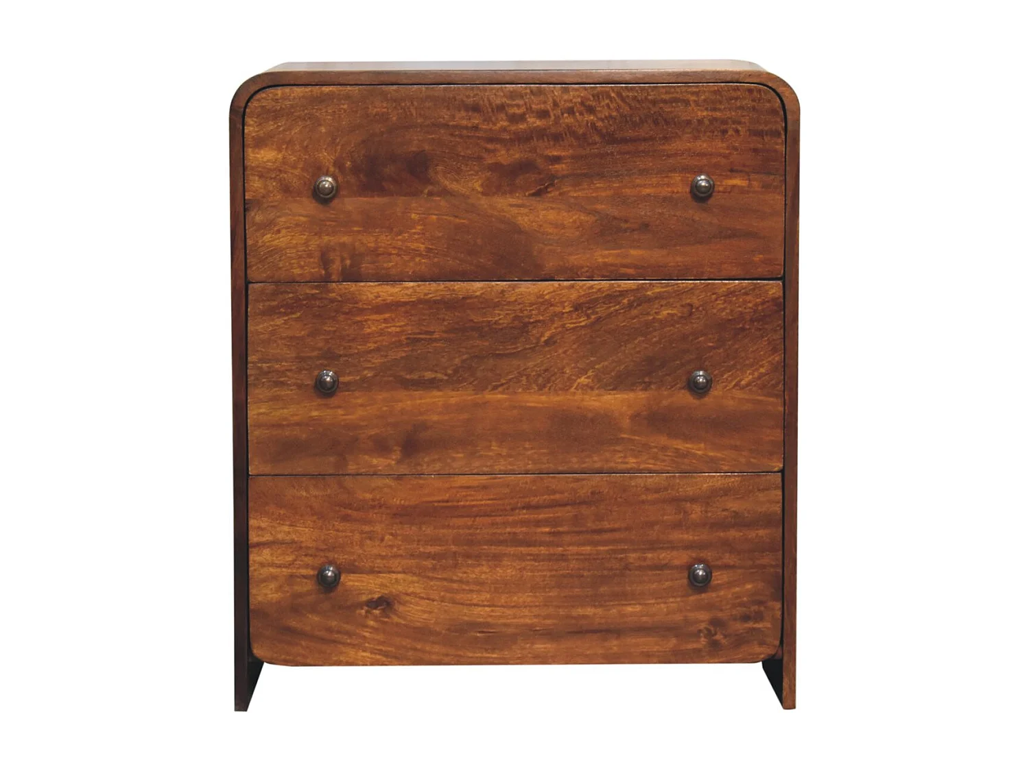 Artisan Furniture Bois massif Commode Fine Aspen, 3 tiroirs, Brun