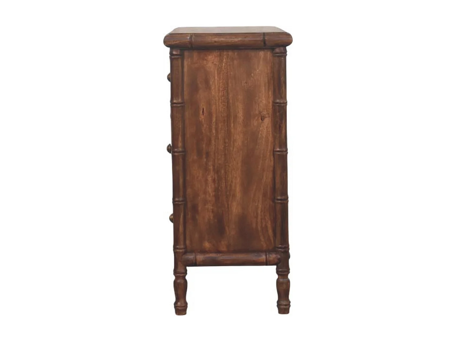 Artisan Furniture Massivholz Bambus geschnitzte Kommode mit drei Schubladen