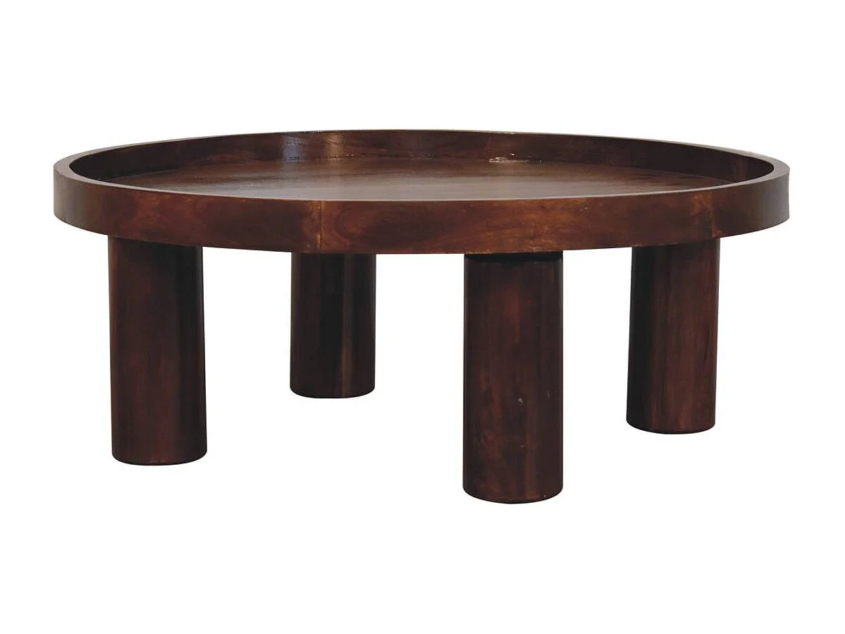 Artisan Furniture Massivholz Crescent Chestnut Couchtisch