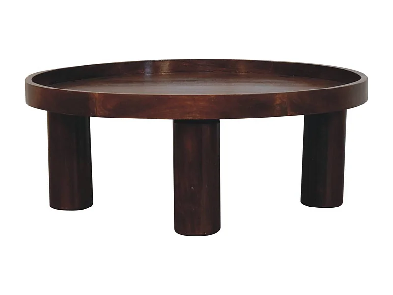 Artisan Furniture Massivholz Crescent Chestnut Couchtisch