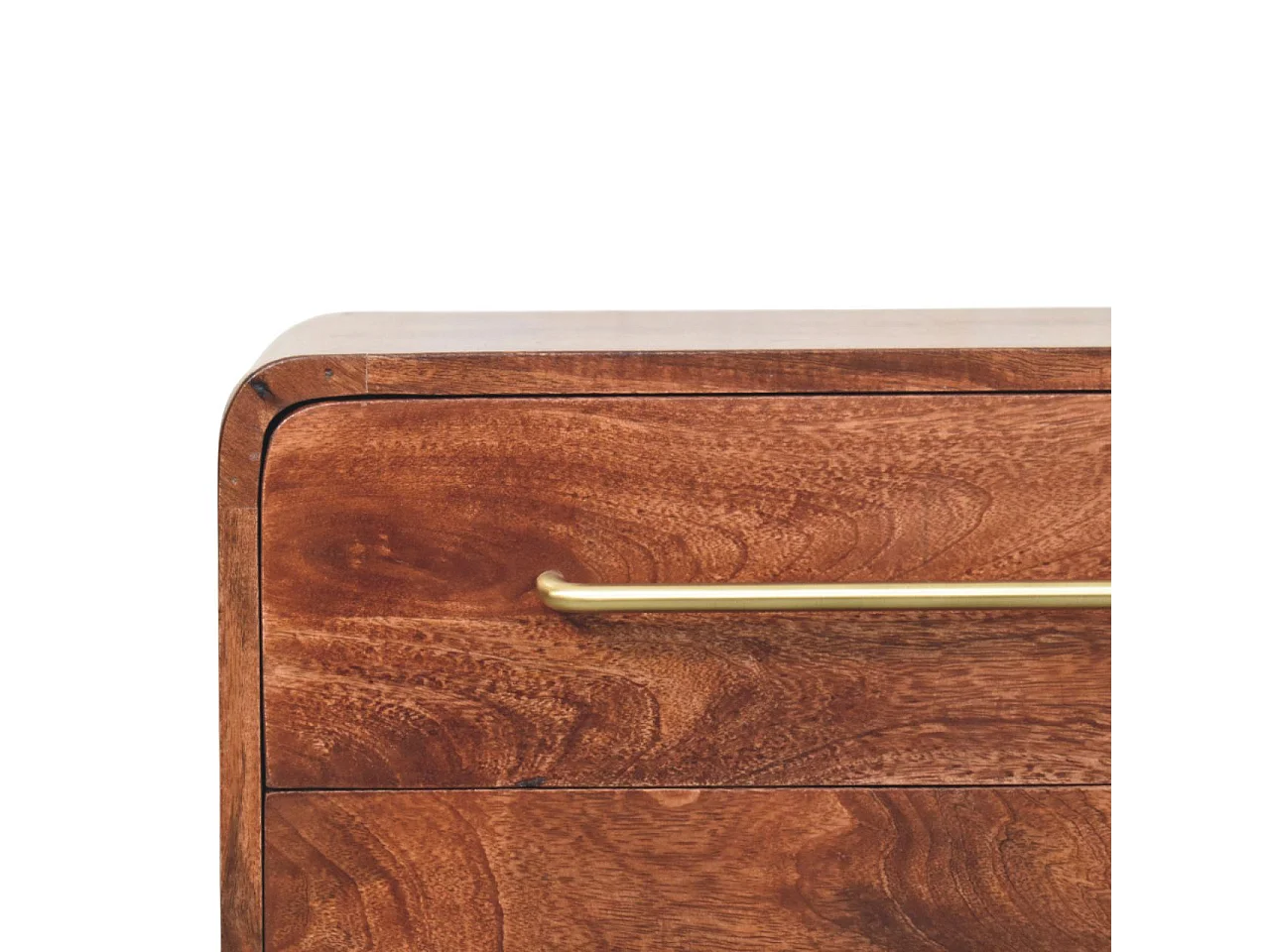 Artisan Furniture Massivholz 3-Schubladen-Kommode mit abgerundeten Ecken