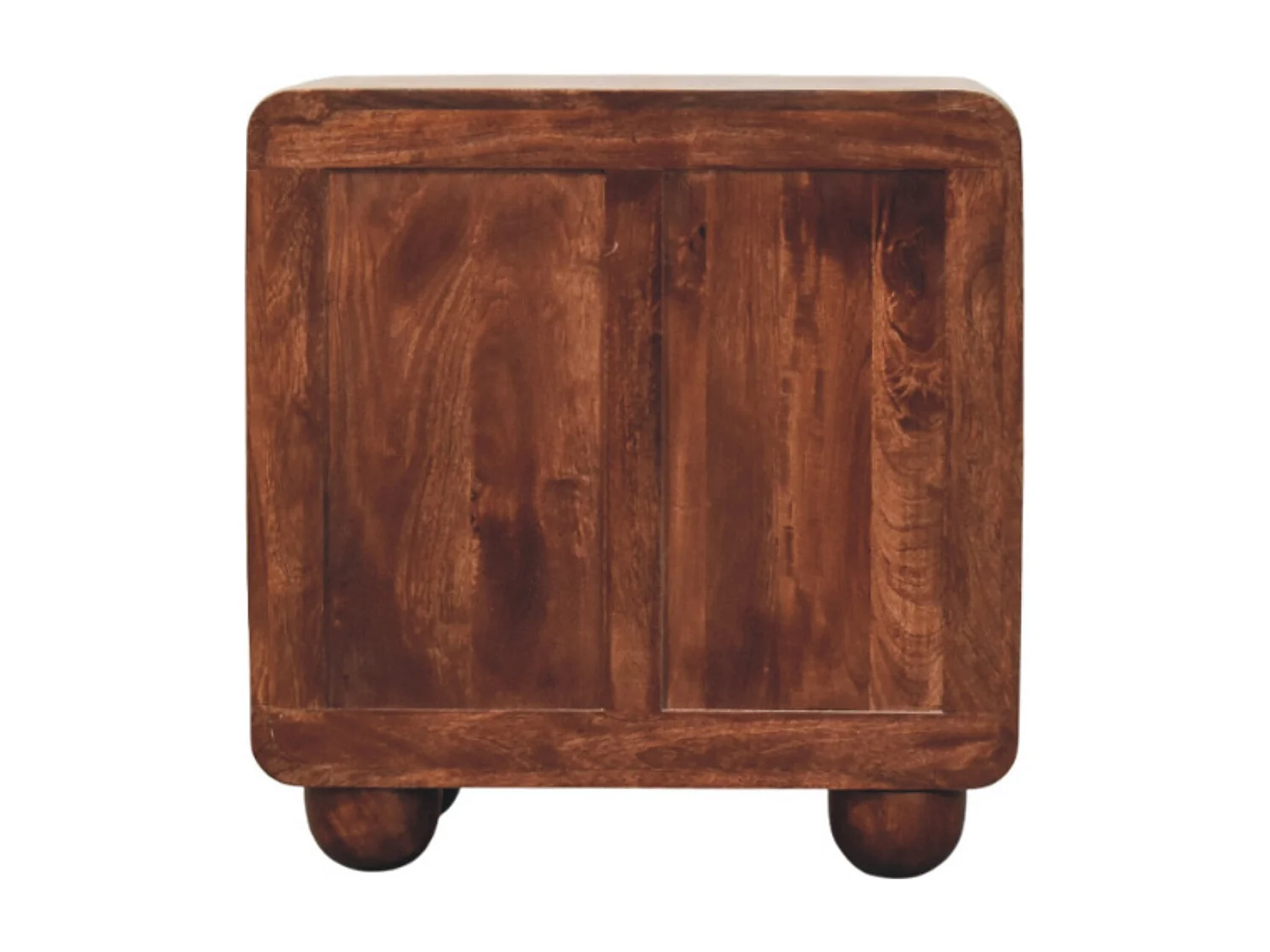 Artisan Furniture Bois massif Commode Arrondie à, 3 Tiroirs, Brun
