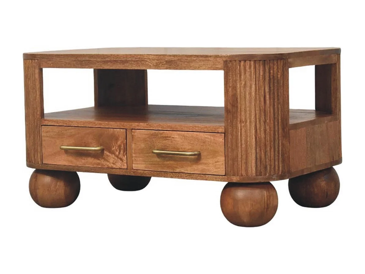 Artisan Furniture Legno massello Tavolino scanalato Briarwood