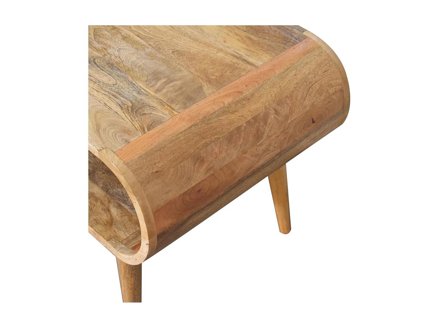 Artisan Furniture Bois massif Table Basse Ouverte Finition Chêne Clair