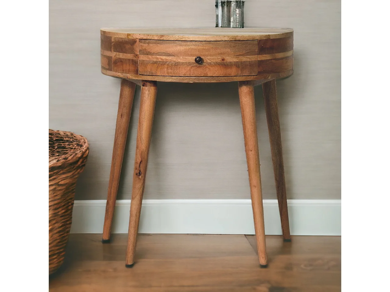 Artisan Furniture Lite drewno Stolik Konsola Odyssey w Odcieniu Dębowym