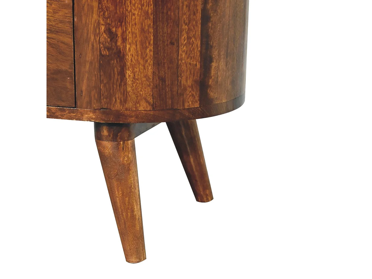 Artisan Furniture Bois massif Meuble Ouvert Cortez en Châtaignier avec Poignée en T