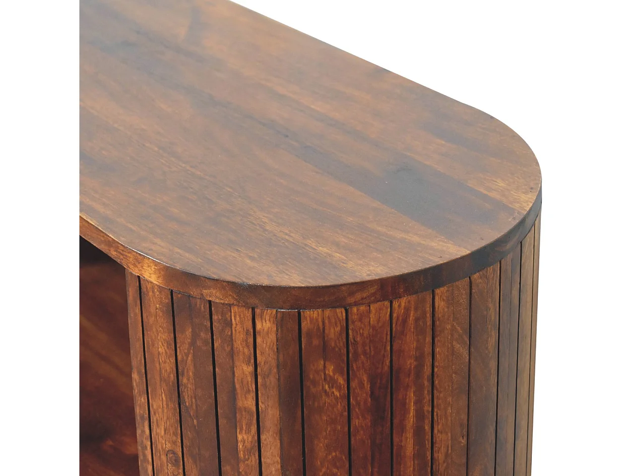 Meuble ouvert Cortez en châtaignier Artisan Furniture, 3 étagères ouvertes, marron