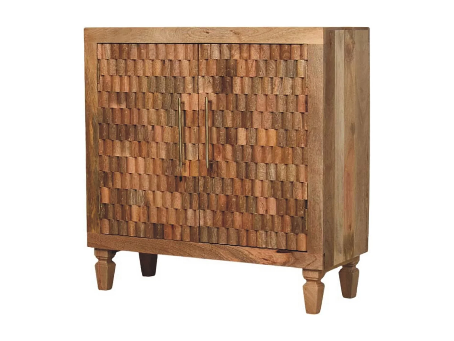 Artisan Furniture Bois massif Meuble Marbella, 2 étagères, Marron