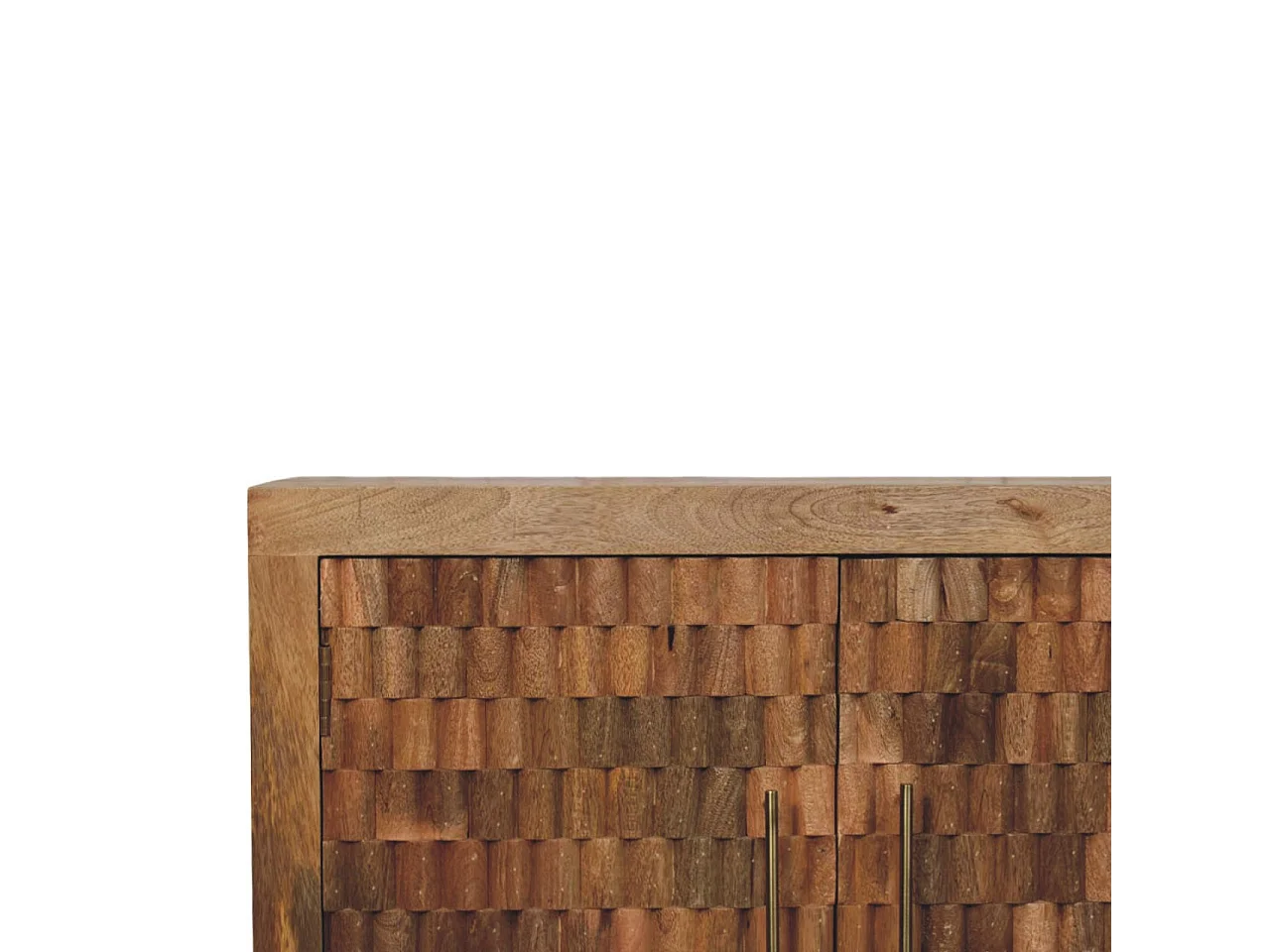 Artisan Furniture Bois massif Meuble Marbella, 2 étagères, Marron