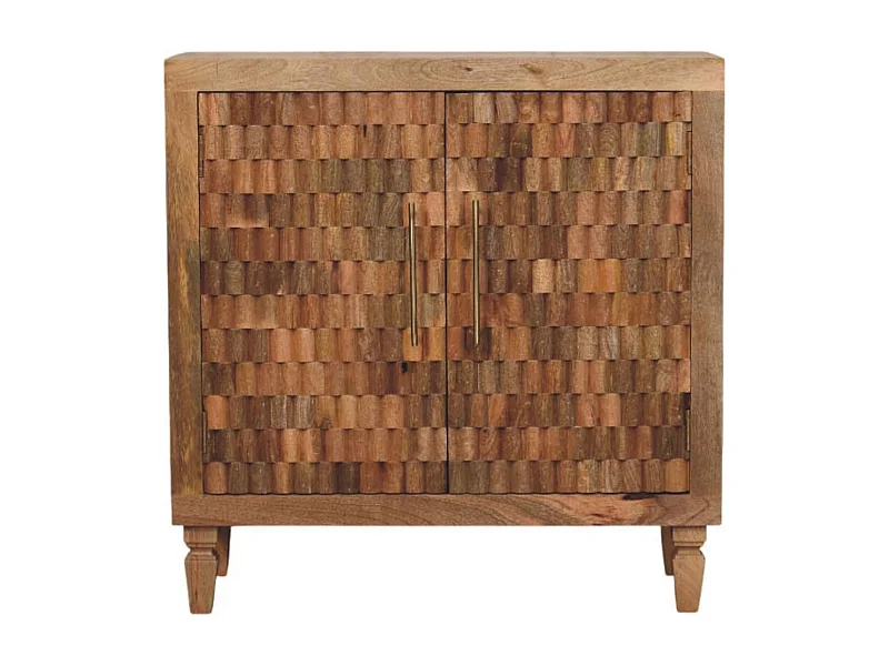 Artisan Furniture Bois massif Meuble Marbella, 2 étagères, Marron