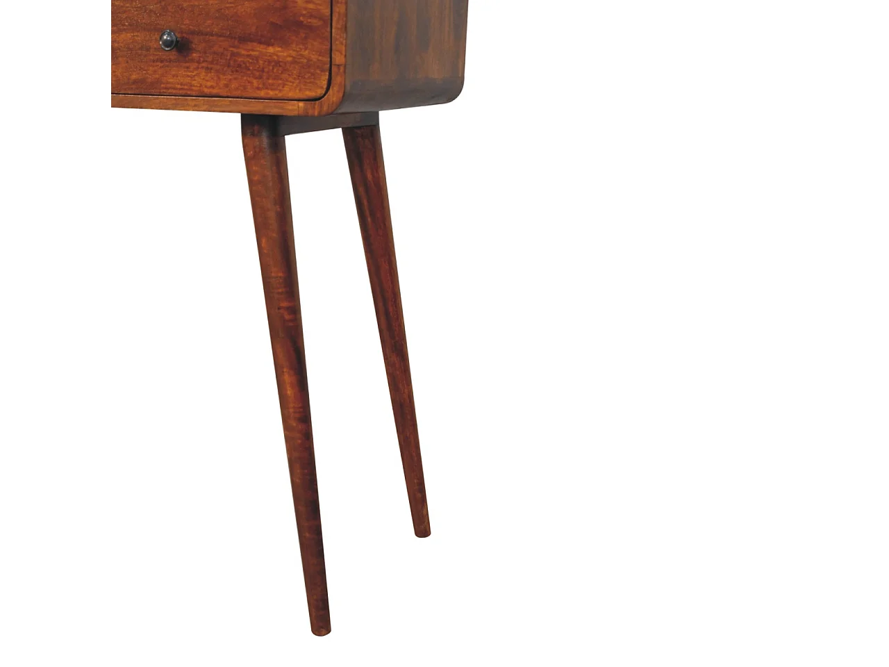 Artisan Furniture Bois massif Console Triple Courbée en Châtaignier