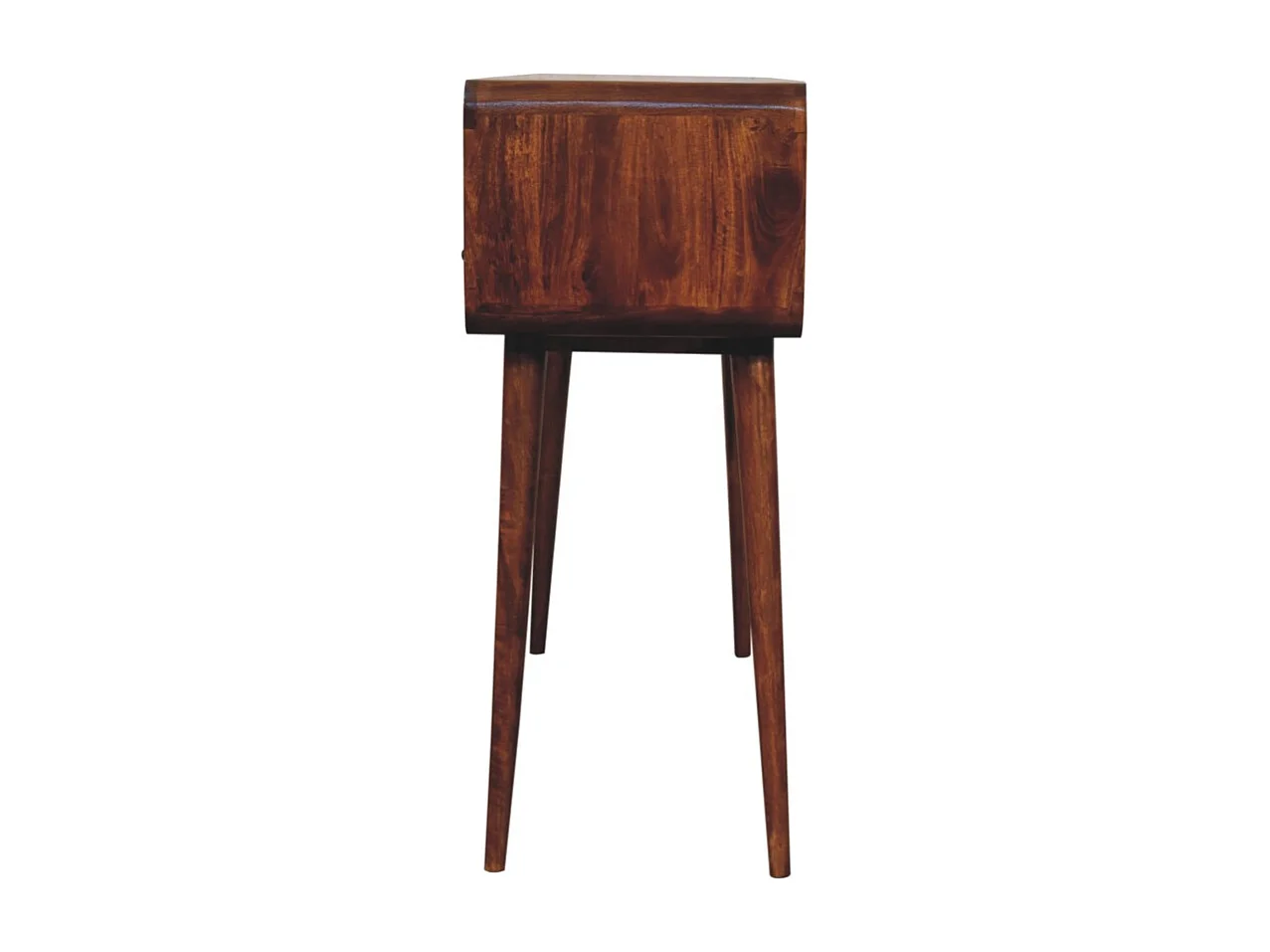 Artisan Furniture Bois massif Console Triple Courbée en Châtaignier