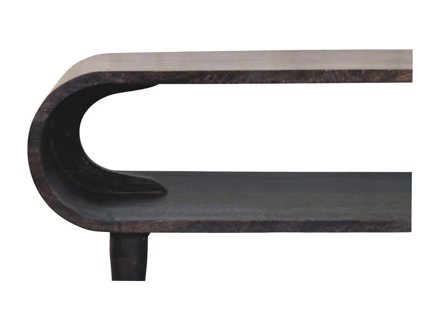 Artisan Furniture Lite drewno Szafka RTV z Zaokrąglonymi Krawędziami i Mosiężnymi Akcentami