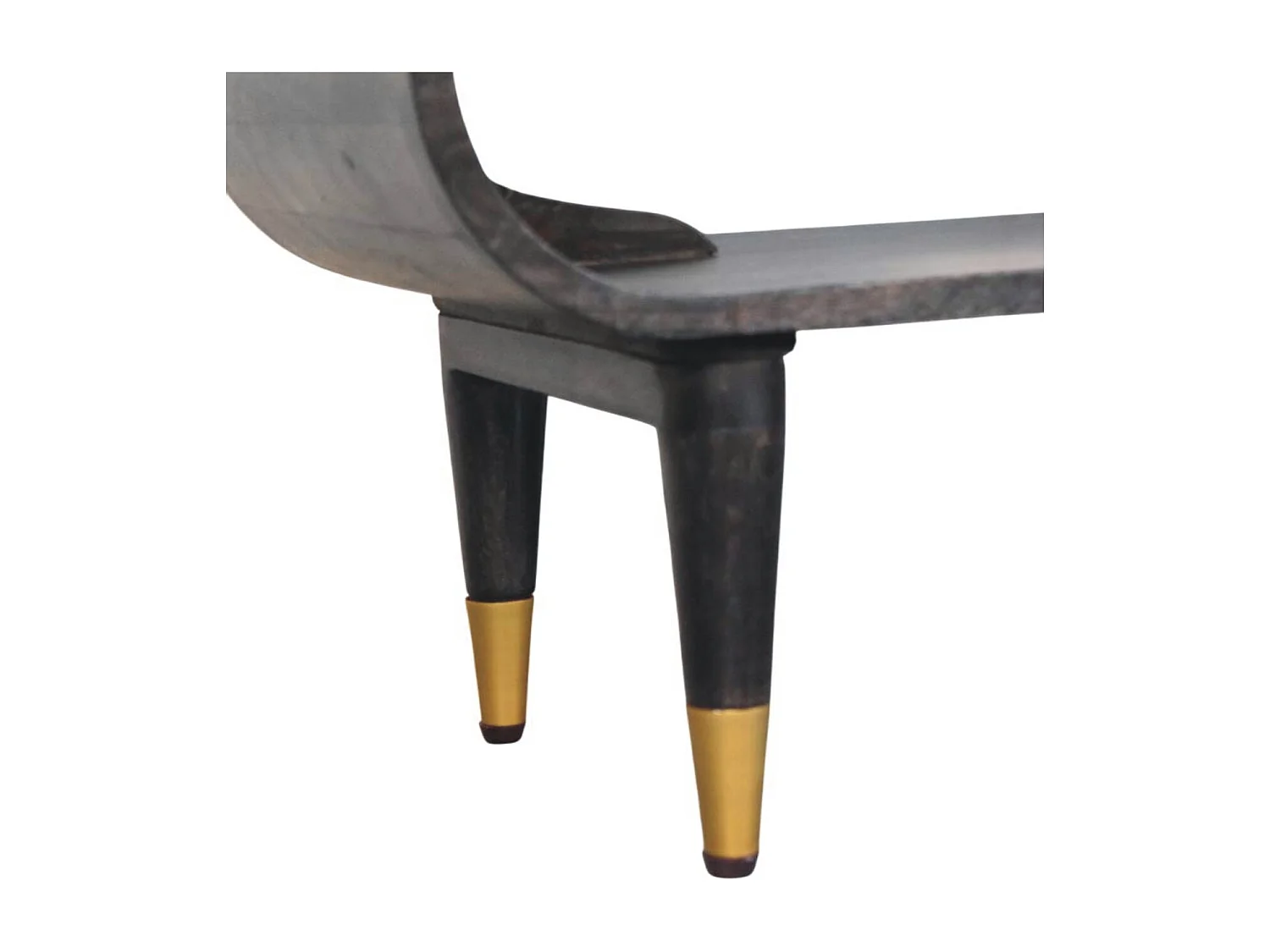 Artisan Furniture Lite drewno Szafka RTV z Zaokrąglonymi Krawędziami i Mosiężnymi Akcentami