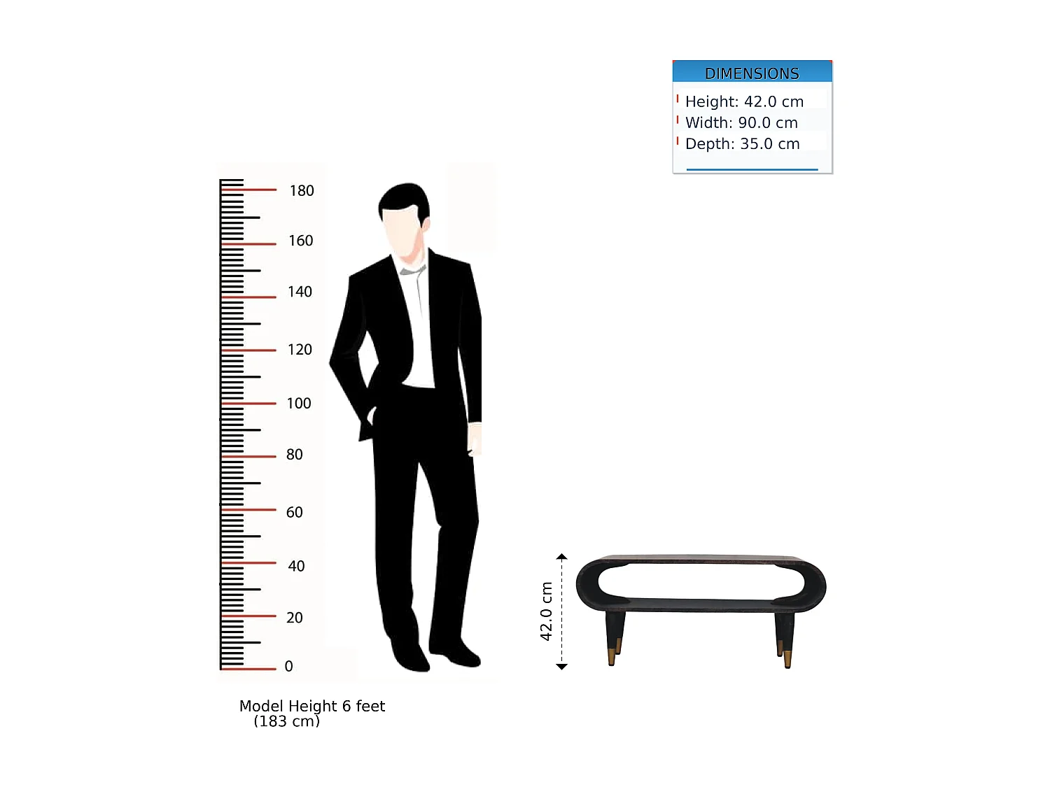 Artisan Furniture Lite drewno Szafka RTV z Zaokrąglonymi Krawędziami i Mosiężnymi Akcentami
