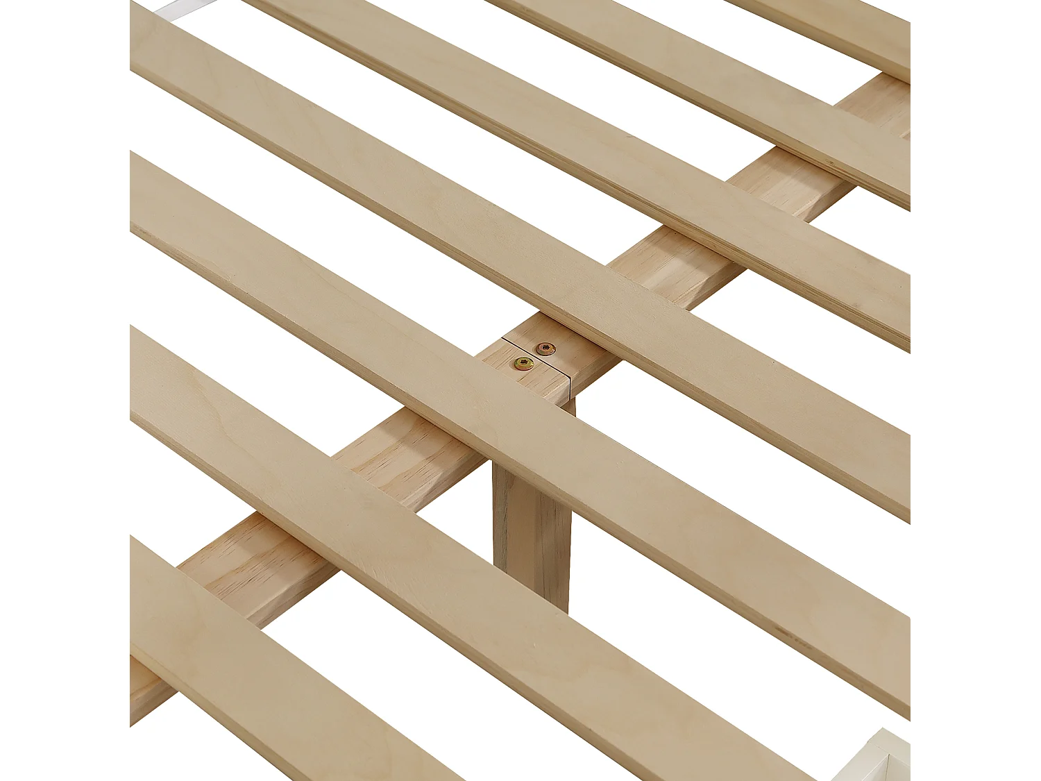 Lits superposé 90x200cm + 140x200cm - avec 2 tiroirs - avec des balustrades et des fenêtres - escalier avec rangement - Blanc (sans matelas)