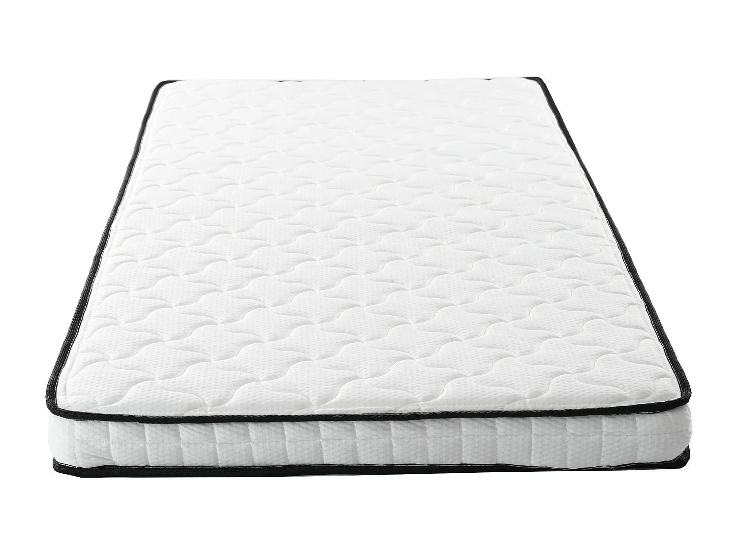Matelas à ressorts 90 x 190 cm - 12 cm d'épaisseur - Fermeté H3 - Blanc