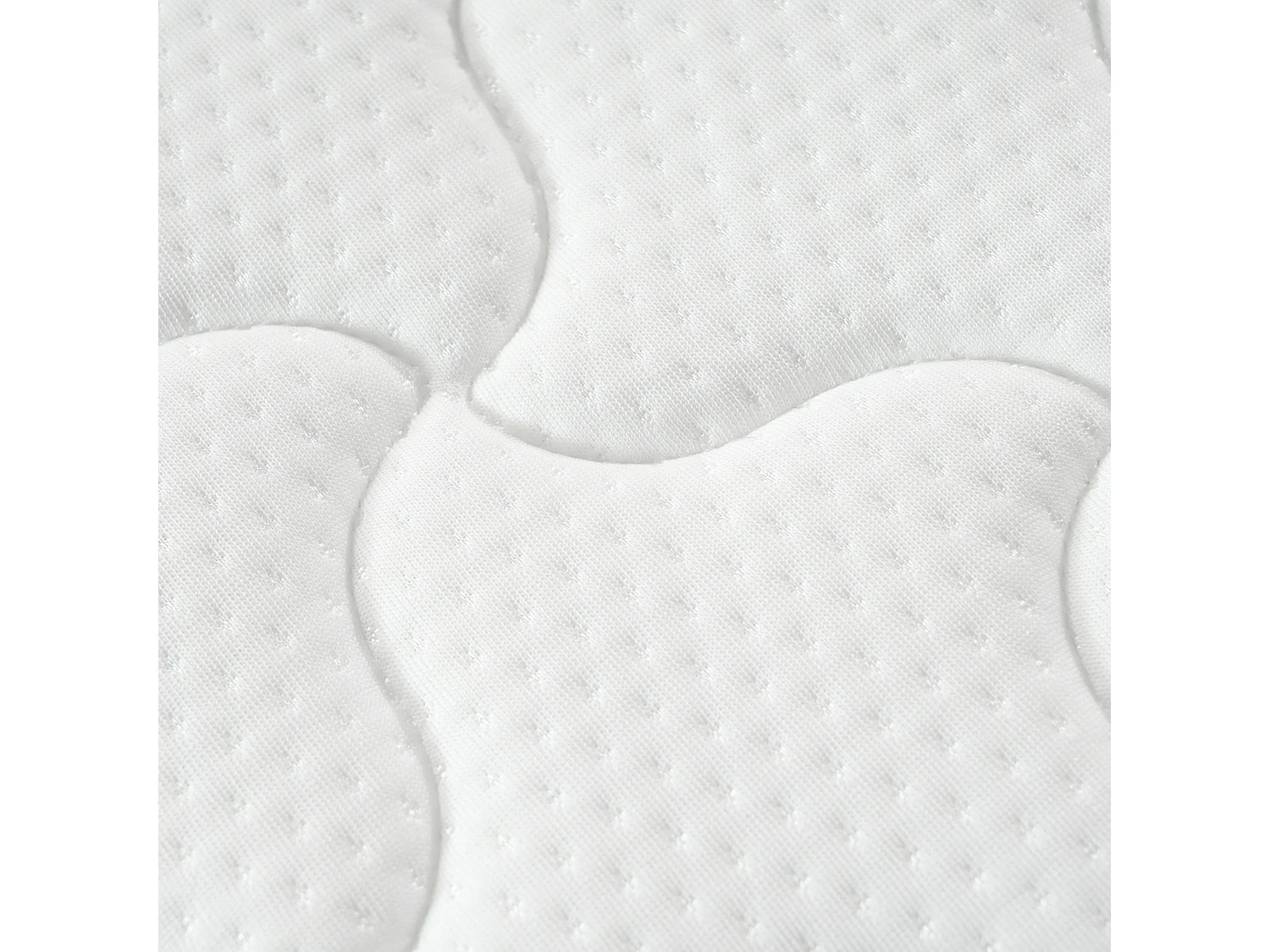 Federkernmatratze 90 x 190 cm - 12 cm Dicke - Härtegrad H3 - Weiß