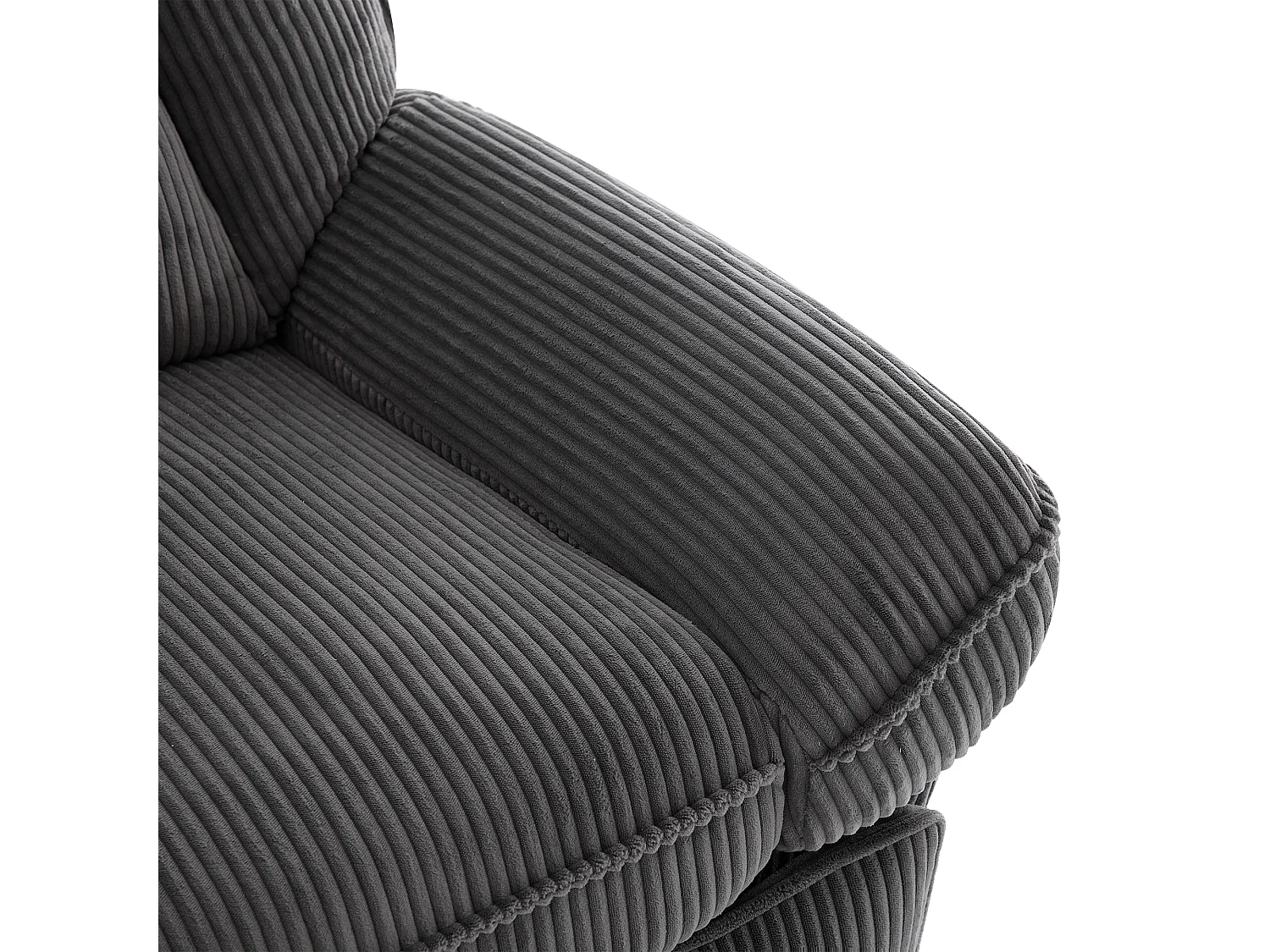 Fauteuil - avec fonctions de massage et de chauffage - rotation à 360° - avec support pour téléphone et port USB - gris