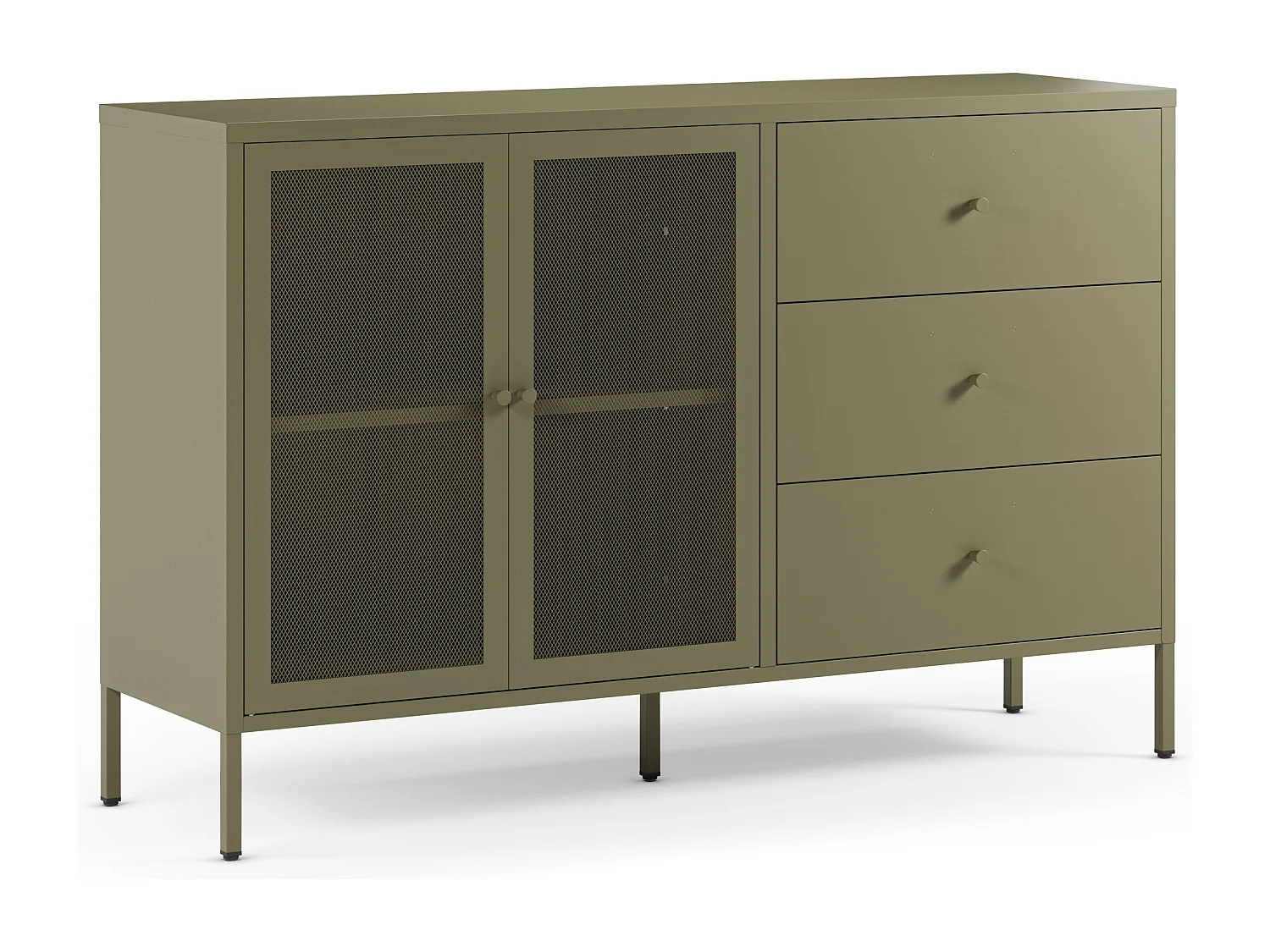 Dressoir Fayna - 140x40x90cm - Groen