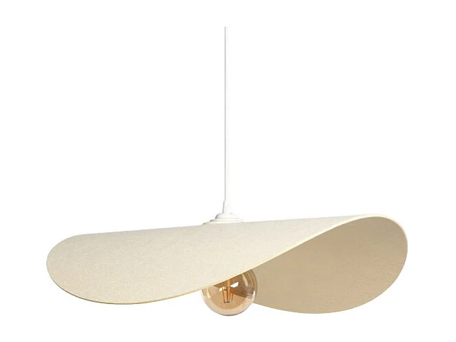 Mae - Suspension organique en feutre 60x30cm - Beige