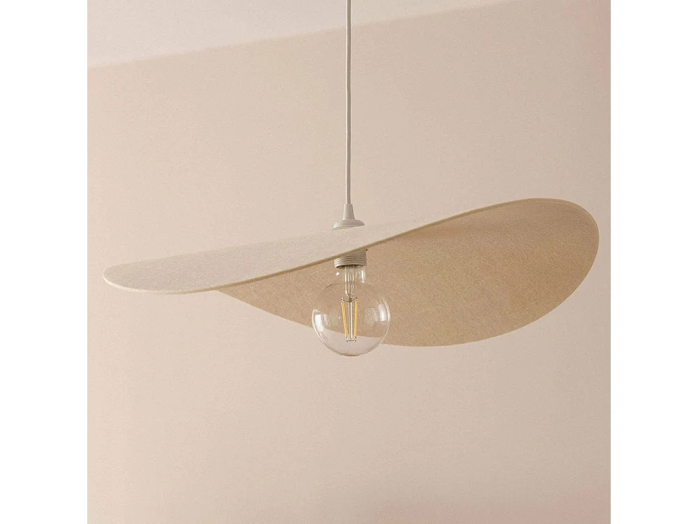 Mae - Suspension organique en feutre 60x30cm - Beige
