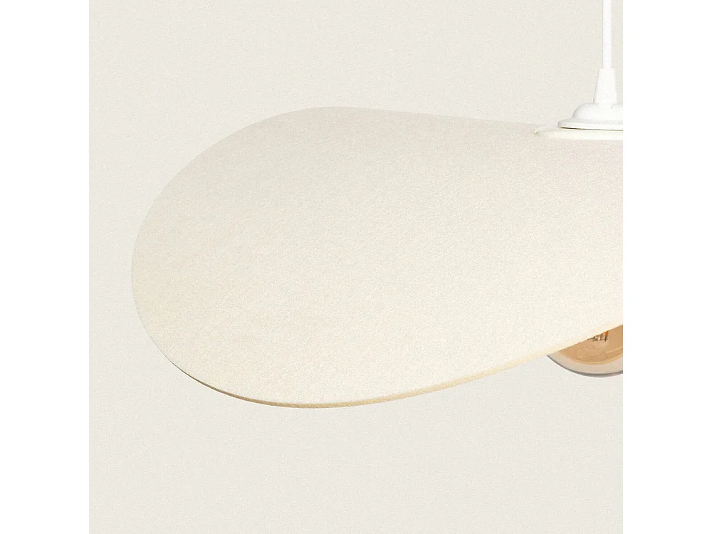 Mae - Suspension organique en feutre 60x30cm - Beige