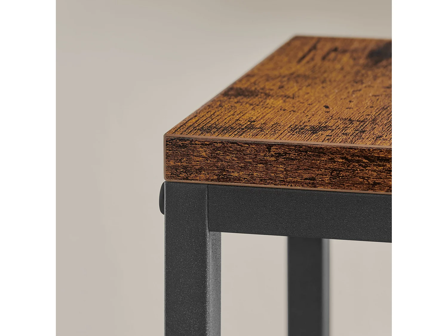 Support à fleurs Valora à 4 étagères, en métal brun rustique, pour salon