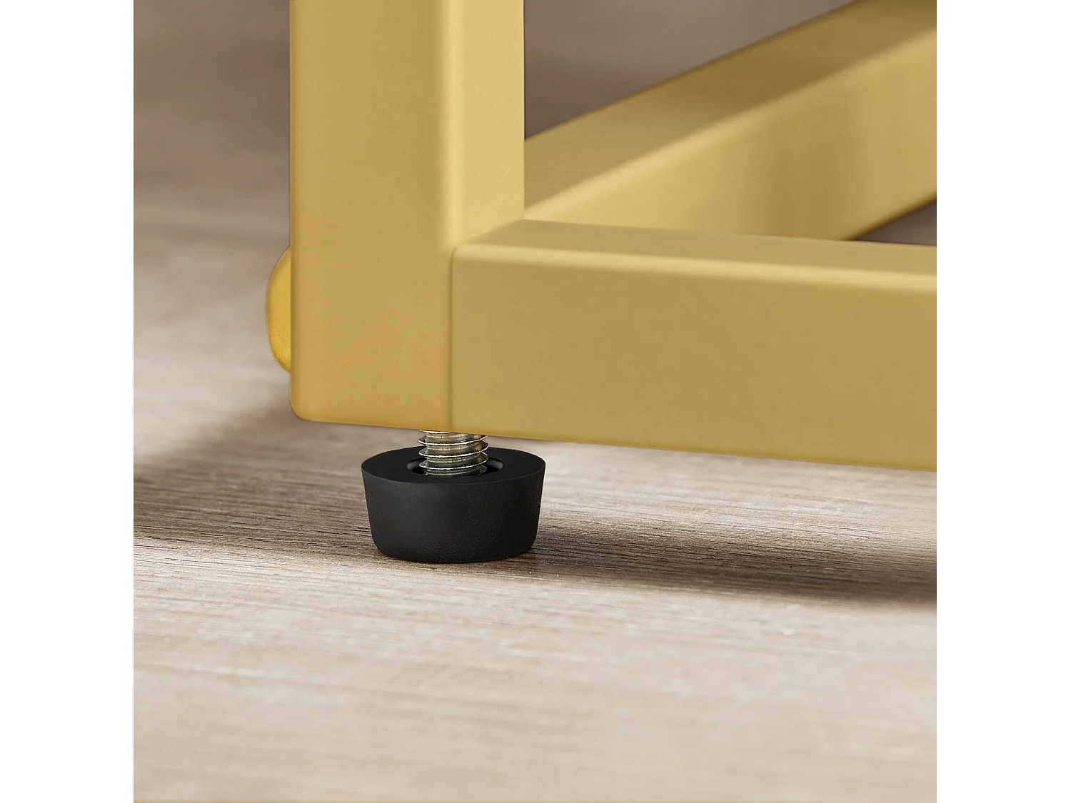 Support à fleurs Valora à 4 étagères, design moderne en acier doré et marbre.