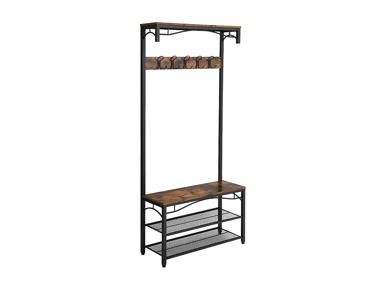 Valora Kleiderständer aus rustikalem braunem Metall für den Flur