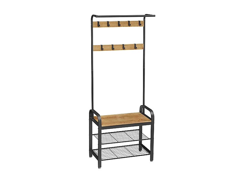 Valora Kleiderständer mit Schuhablagen für Flur und Garderobe