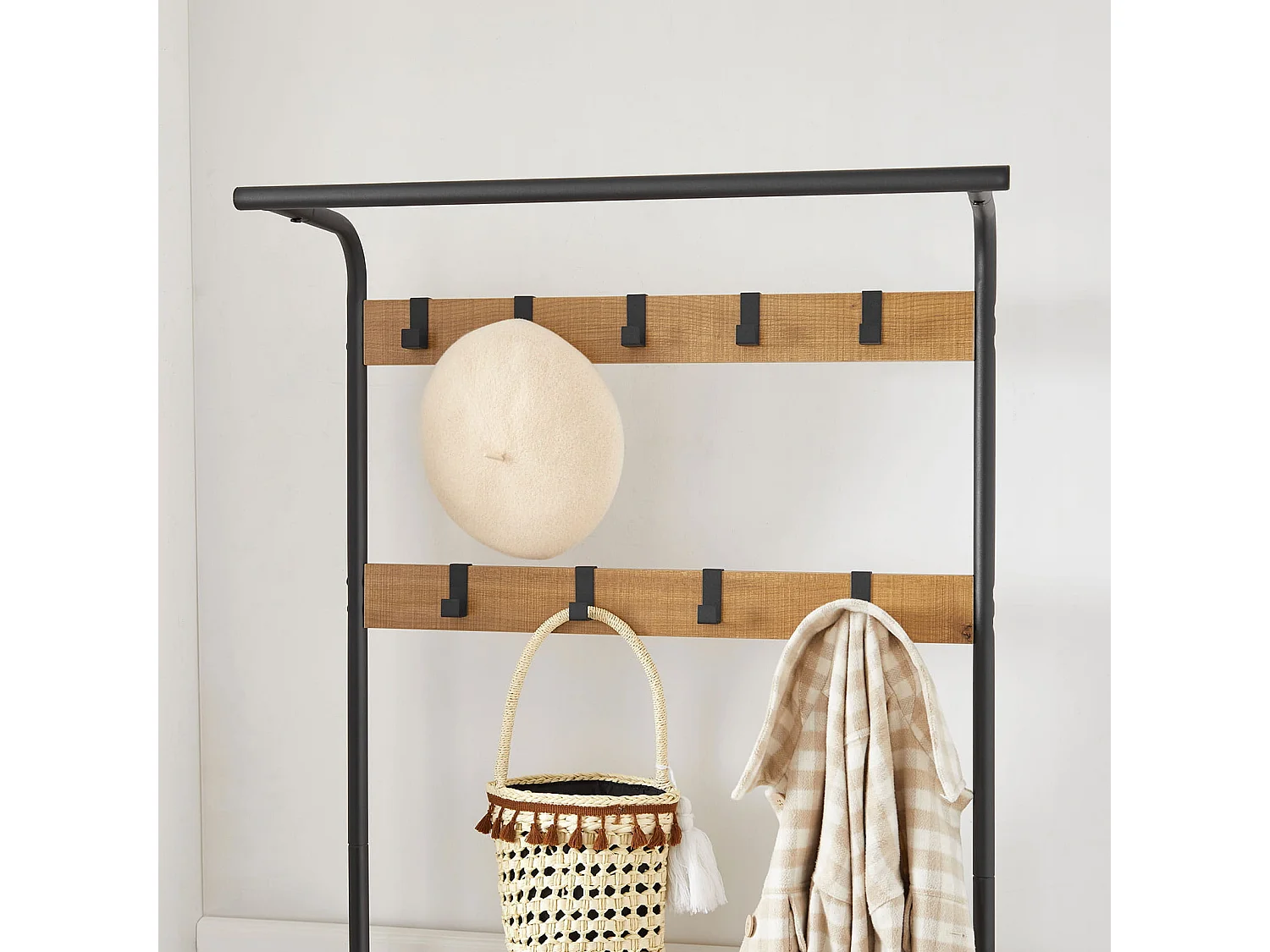 Valora Kleiderständer mit Schuhablagen für Flur und Garderobe