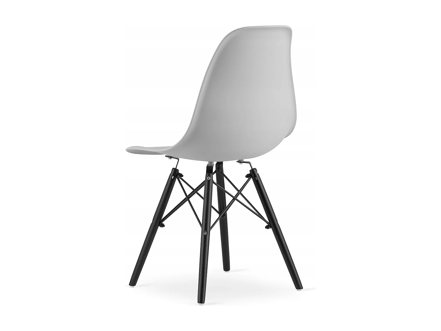 Ensemble de table ronde moderne noire Valora KOVA 80 (x4)