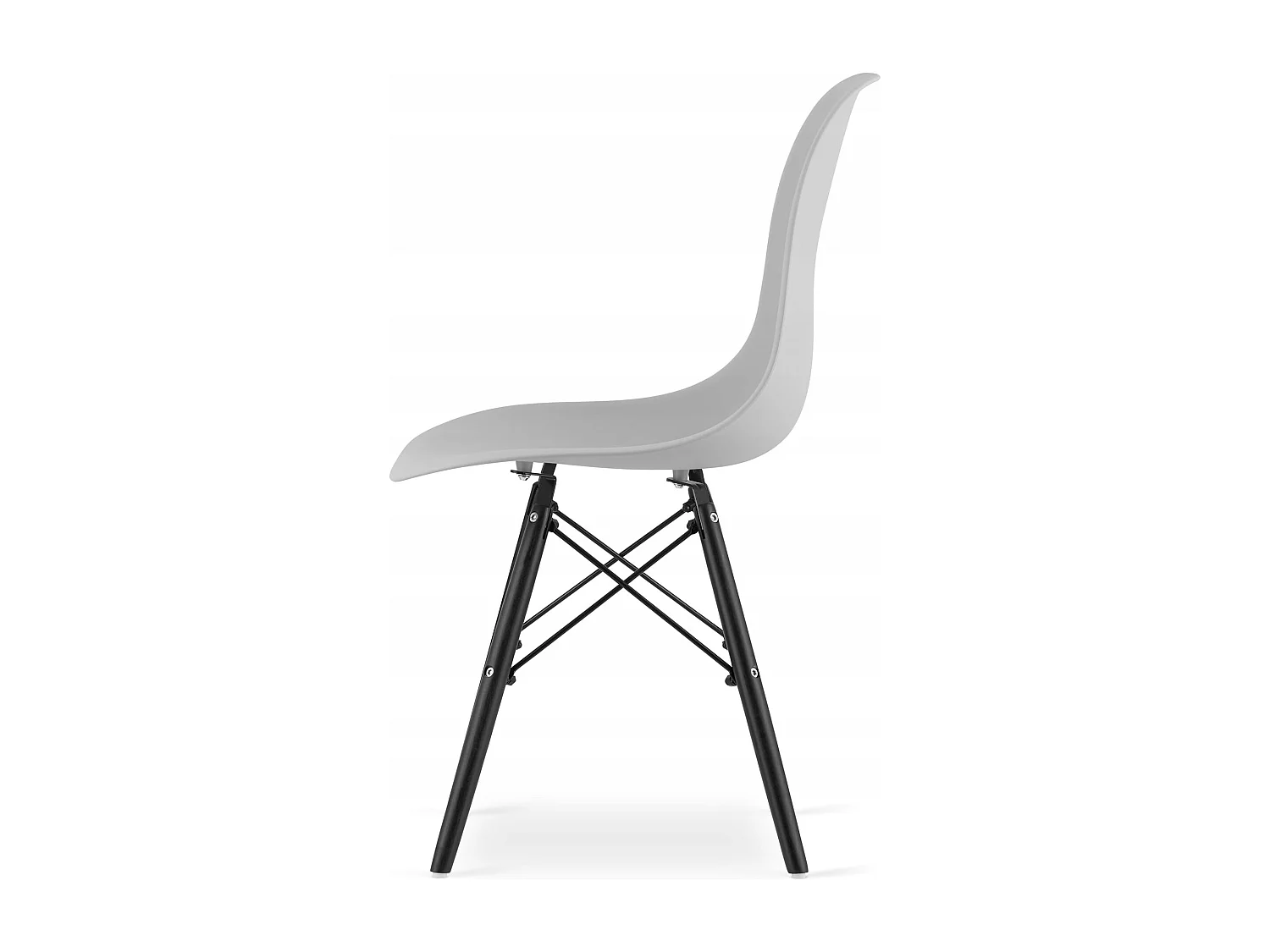 Ensemble de table ronde moderne noire Valora KOVA 80 (x4)