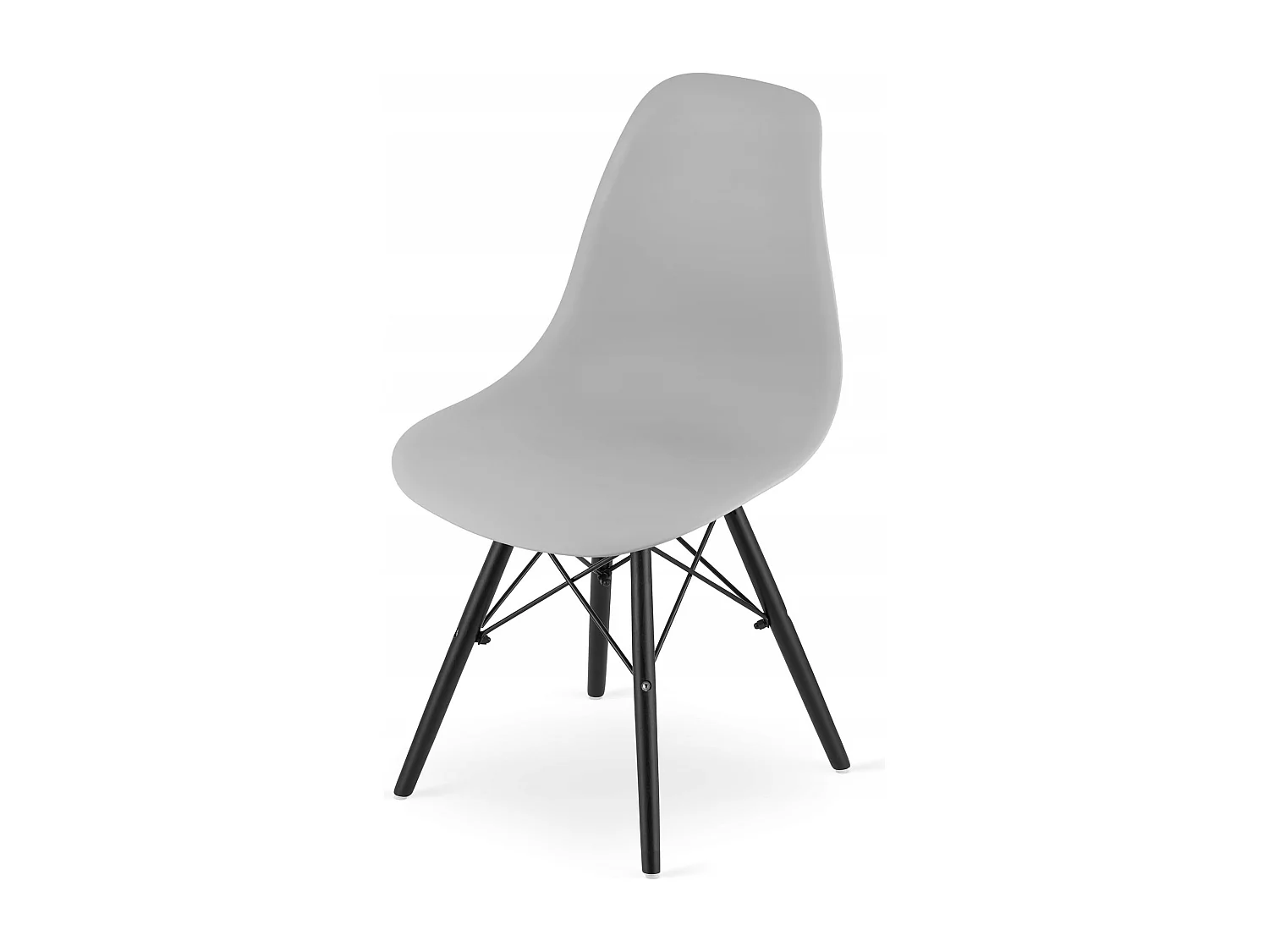 Ensemble de table ronde moderne noire Valora KOVA 80 (x4)