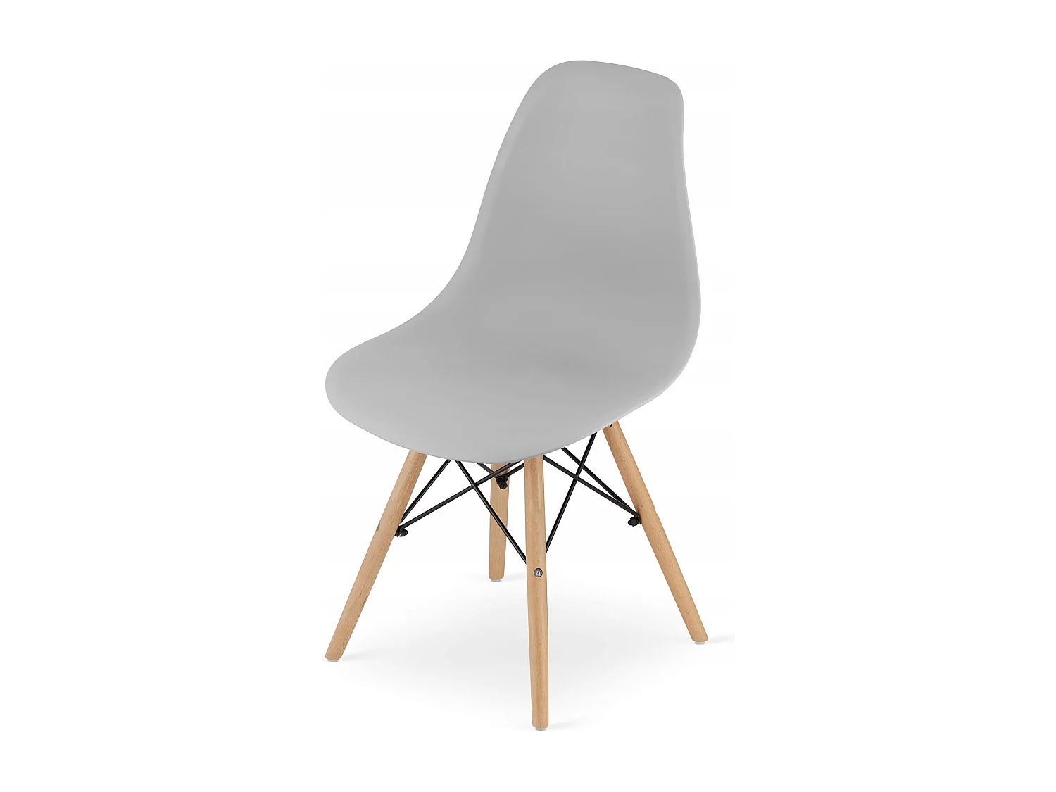 Ensemble table Valora KOVA 100 : table ronde blanche moderne + 4 chaises grises