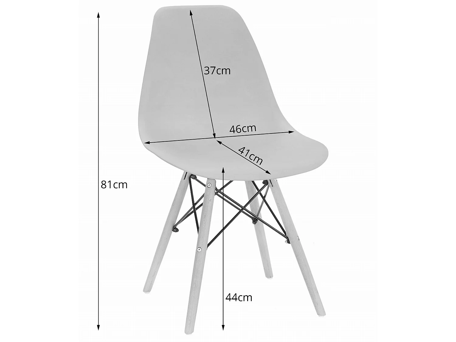 Ensemble de table rectangulaire Valora YURO blanc et noir pour salle à manger x6